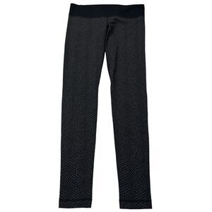 Under Armour Womens MEDIUM ColdGear Compression Leggings Black Patterned 1242264